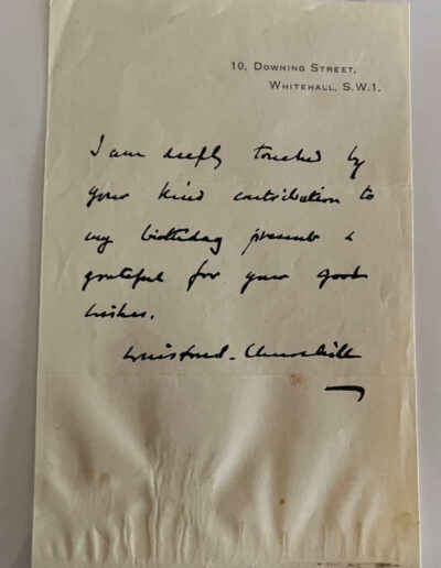Churchill Letter 'Restored' by Frsteam or Belfor