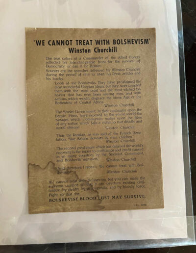 Churchill Pamphlet Water Damage