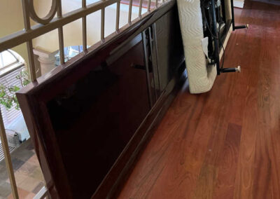 Closet Blocked-Bed in Pieces scattered around the house